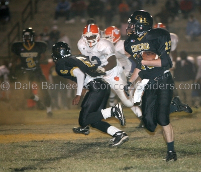 Thomas Pack returns an interception. 